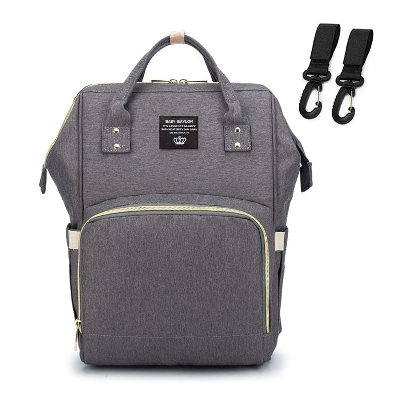 Maternity and Diaper Bag - USB Backpack - Waterproof